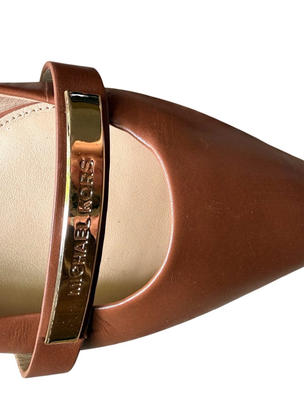 Michael Kors Jess Women's Brown Pointed-Toe Flats - Picture 3 of 8